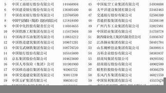 中国一百强企业名单（中国一百强企业名单及地区）